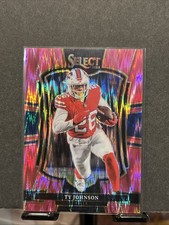 2025 Panini Select - Ty Johnson #186 Pink Prizm Shock Buffalo Bills