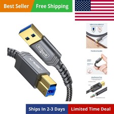 USB 3.0 Printer Cable, Type A Male to B 3.0 Male 6.6ft/2M USB 3.0 Type B Upst...