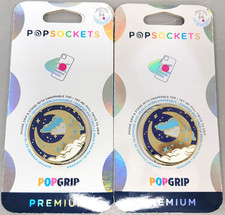  Lot of 2  Premium Grip w/ Swappable Top PopGrip Fly Me to Moon New