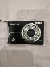 Olympus FE-46 Digital Camera 12MP 5X Zoom Black Compact Strap Tested Works