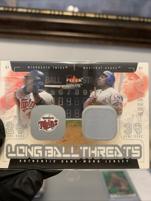 2003 Fleer Genuine Long Ball Threats Vladimir Guerrero (Patch), Torii Hunter