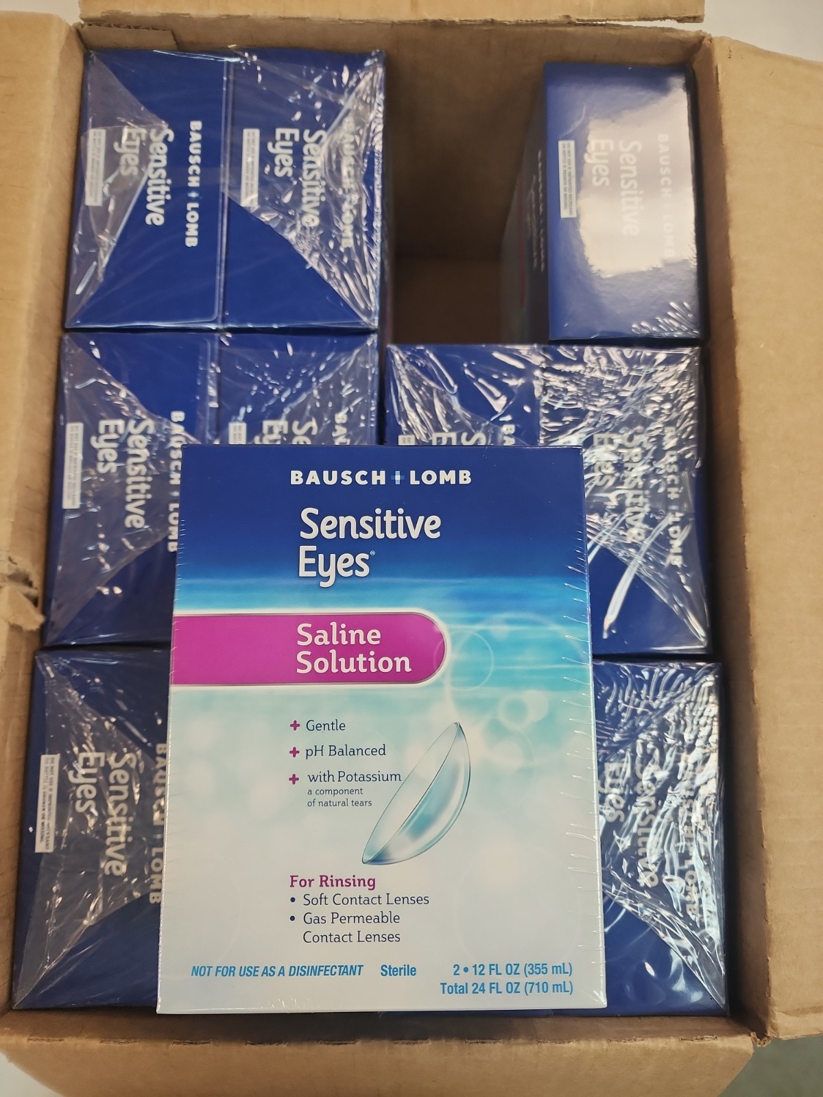 Bausch Lomb Sensitive Eyes Saline Solution 12 Twin Packs 24 