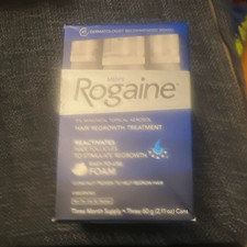 Rogaine Men's 5 Minoxidil Foam Hair Regrowth Treatment 4 Month 2.11 oz