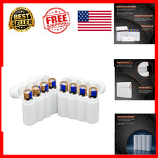 AAA Battery Case 2-Pack TPU Slimline Secure-Latch Lid Water-Resistant Organizer
