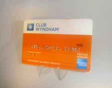 CLUB WYNDHAM American Express Collectable Reward Card Pre-Used No $ Value 2011