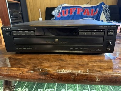 Sony CDP-C325 5 Disc CD Changer Carousel Player Tested Working No Remote