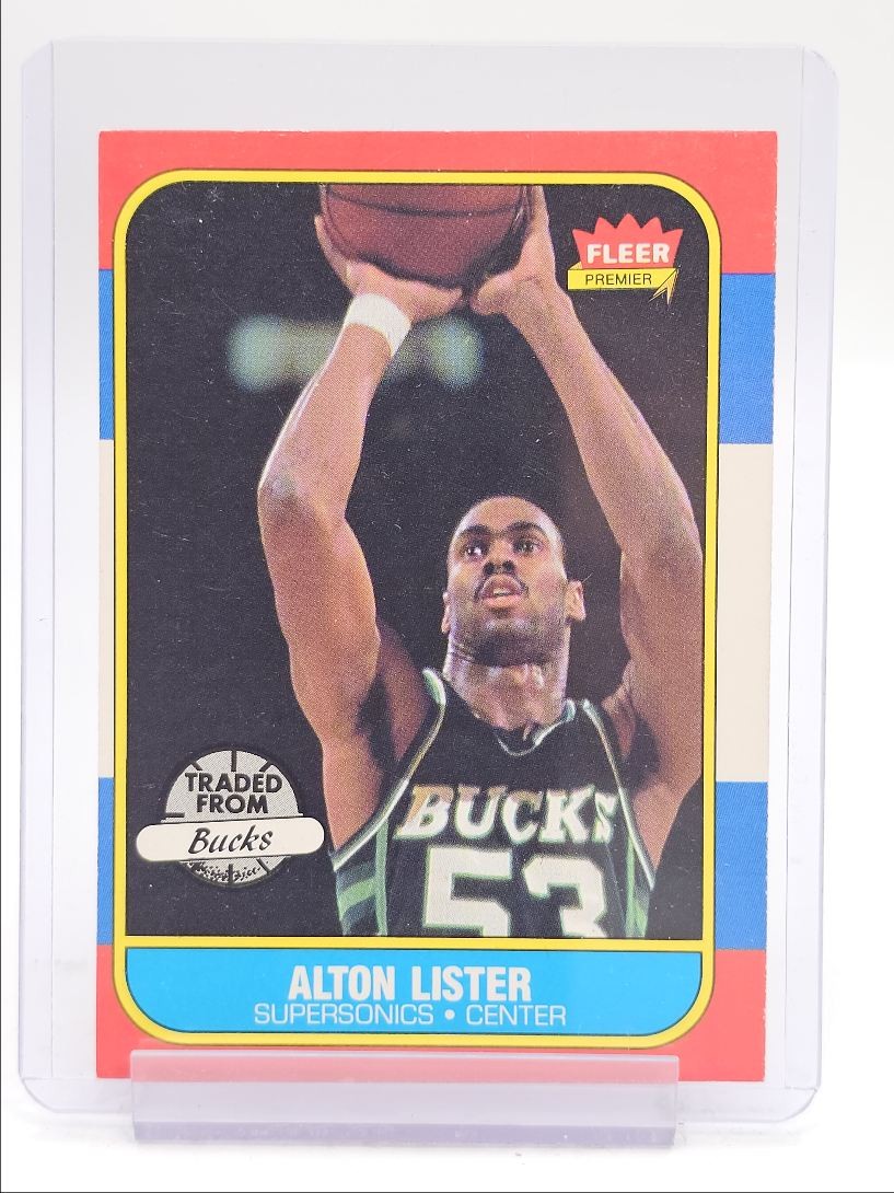 ALTON LISTER 1986-87 FLEER PREMIER BASKETBALL SUPERSONICS #64 Q3562