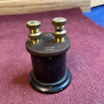 VINTAGE PHILIP HARRIS 10000 OHM RESISTOR HARD TO FIND - Image 1 of 4