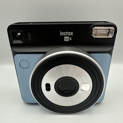 Fujifilm Instax Square SQ6 Instant Film Camera Aqua Blue Rare Read**