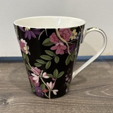 Victoria And Albert Museum, London Fine Bone China Mug Black Floral