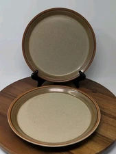 Two MIKASA POTTER’S ART Country Cabin Dinner Plate By Ben Seibel Design PF852