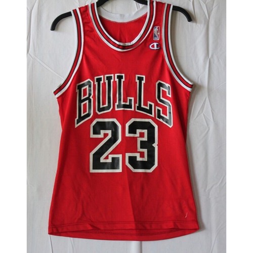 Maglia Uomo Champion Chicago Bulls Michael Jordan #23 Rossa *BELLA - Foto 1 di 7