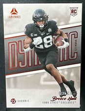 2022 Panini Luminance Breece Hall #DYNR-BHA Dynamic Rookies Orange /100 RC