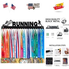 Medal Holder Display Hanger - She Believed She Could She Did - Personalized M...