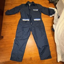 Vintage 1970's Ward's Quality Outerwear Snowsuit Insulated Coveralls xl 46-48