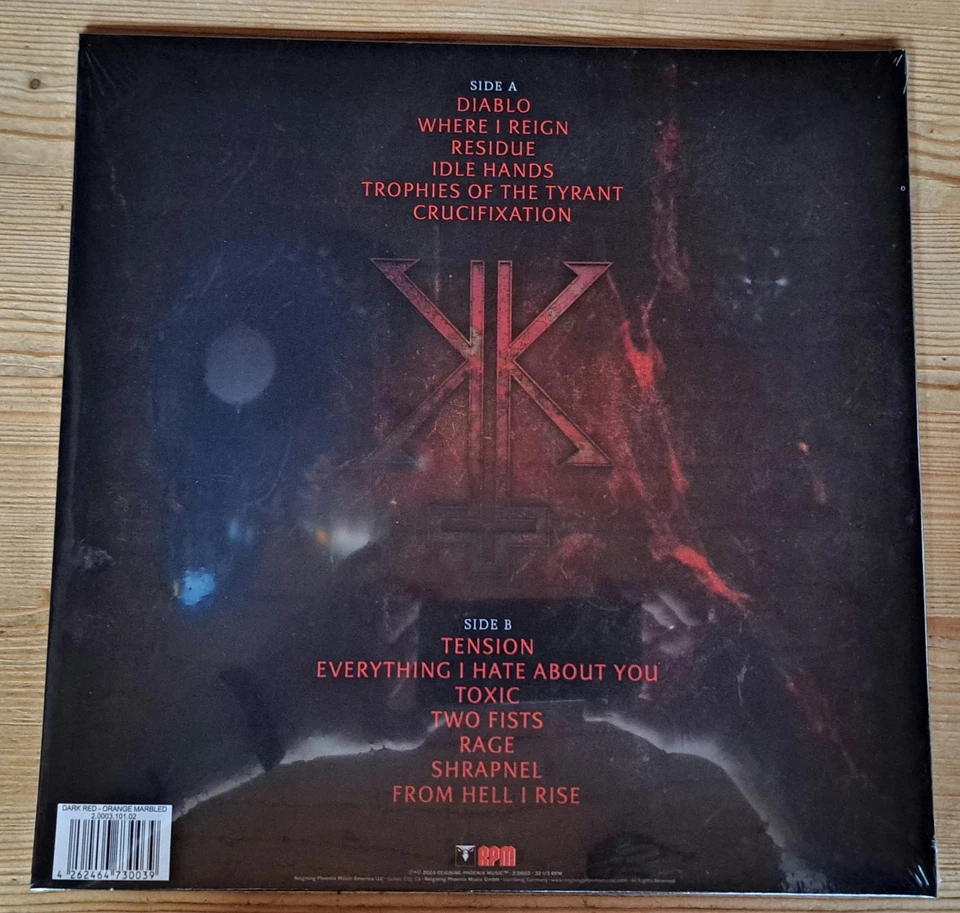 KERRY KING - From Hell I Rise DARK RED/ORANGE MARBLED LP *** Neu *** Slayer Viny - Bild 2 von 2