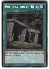 Preparation of Rites The Secret Forces THSF-EN053 Super Rare LP Yugioh