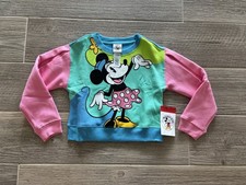 Vintage Mickey  Co Girls Minnie Mouse Cropped Sweater Size 5/6