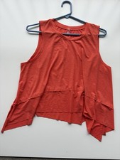 Free People Movement Tempo Asymmetric Tank Top Burnt Orange . Womens size M.