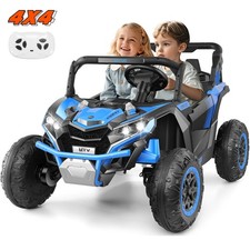 24V Kids Ride on Toy Car, Kids UTV with Remote Control 4WD/2WD, MP3  USB Gift