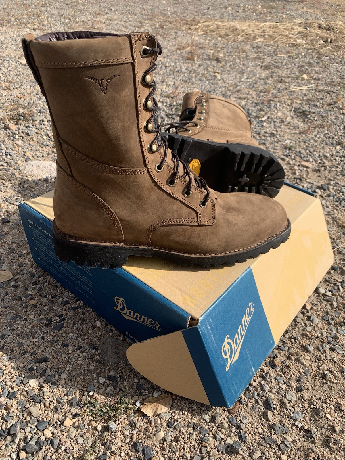 Men’s 10 Danner Longhorn Roper GTX St Brown Leather Work/Ranch/Hiking Boots USA