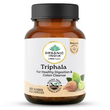 Organic India Triphala Capsules 60 Caps Pack of 2 Supports Colon  Digestion