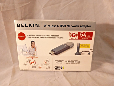 Belkin Wireless G USB Netzwerkadapter Brandneu Originalverpackt 54 MB 2,4 GHz 802.11 g