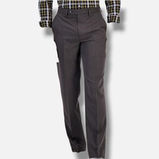 Nautica Men's Gray Slim-Fit Performance Stretch Dress Suit Pants Size 32W 32L