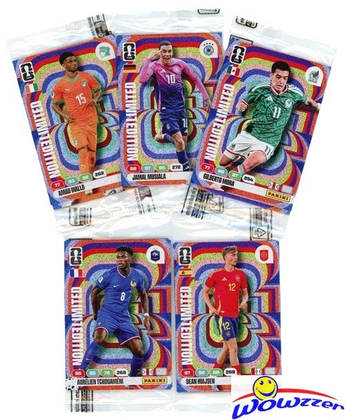 (20) 2026 Panini Adrenalyn XL World Cup LIMITED EDITION Cards in Sealed PACKS!