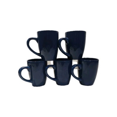 Royal Norfolk Classic Blue Ceramic Coffee Cups, Set Of 5 Excellent Condition.