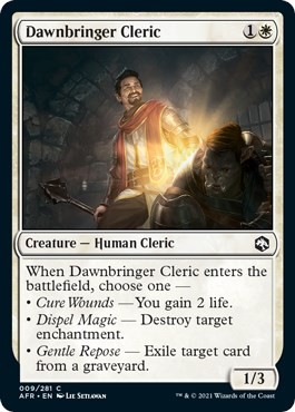 NM - Dawnbringer Cleric [AFR - 9] Adventures in the Forgotten Realms
