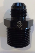 X854 -8AN Flare to 3/4 NPT Adapter AN Fitting BLACK
