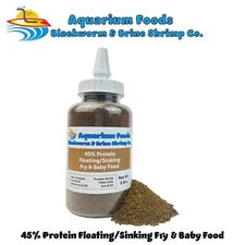 45% Protein Floating/Sinking Vitamin Enriched Fry & Baby Food. Bottle