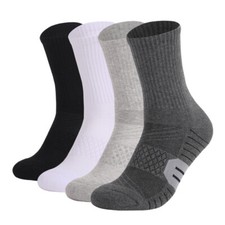 6 Pairs Outdoor Sport Socks Breathable Road Bicycle Socks Mid Calf Compression