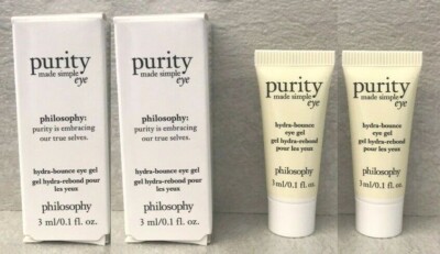 2x Philosophy Purity Made Simple Hydra Bounce Eye Gel  3ml x2 New