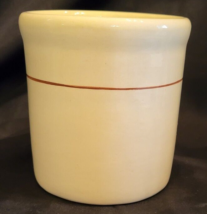 Vtg. Geatano Pottery  Crock - Made in USA - California - Cream Colored
