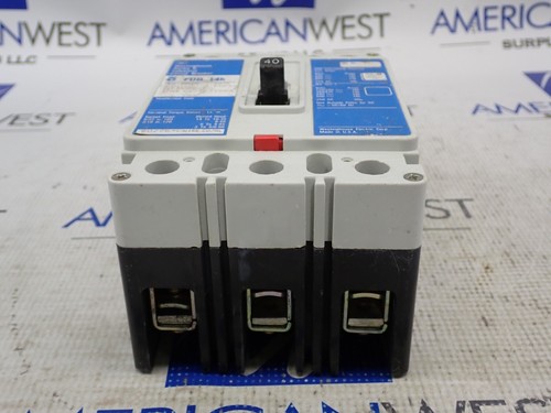 FDB3040L Westinghouse 40 Amp 3 Pole 600V FDB 14K Circuit Breaker Tested - Picture 6 of 10