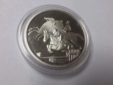 2004 Greece Large Proof Silver-10 Euro- Ancient and Olympic Horse Rider-Athens