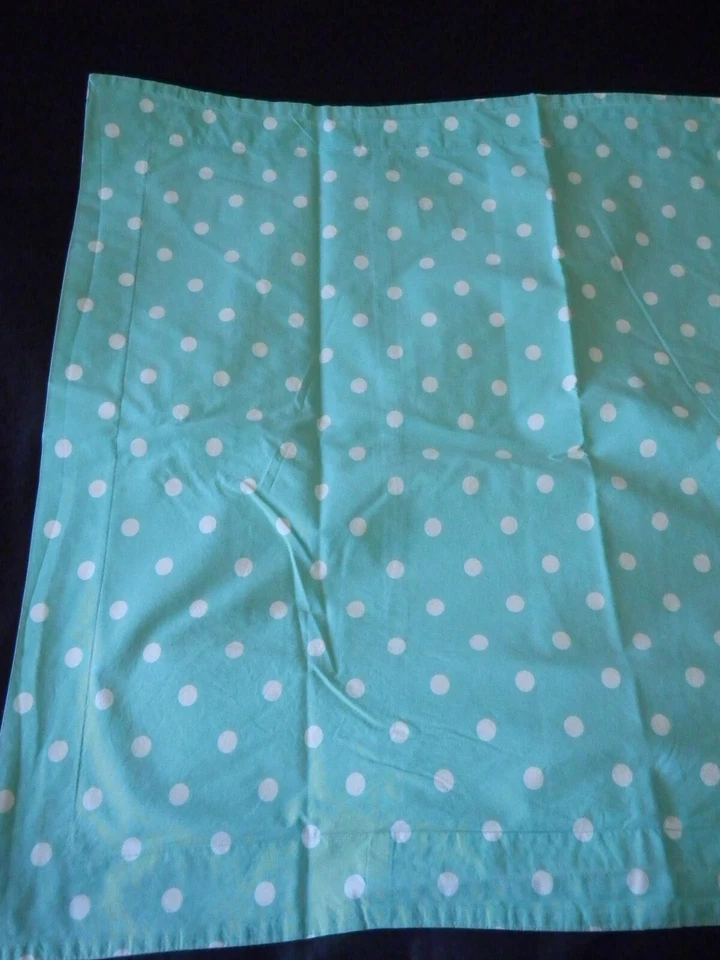 Almohada estándar Pottery Barn Teen Dottie piscina lunares blanco verde Foto 2 de 4