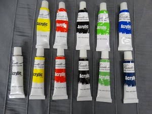 Pennelli Acrylic Paint Lot of 12ml, 6 Sealed, 5 opened