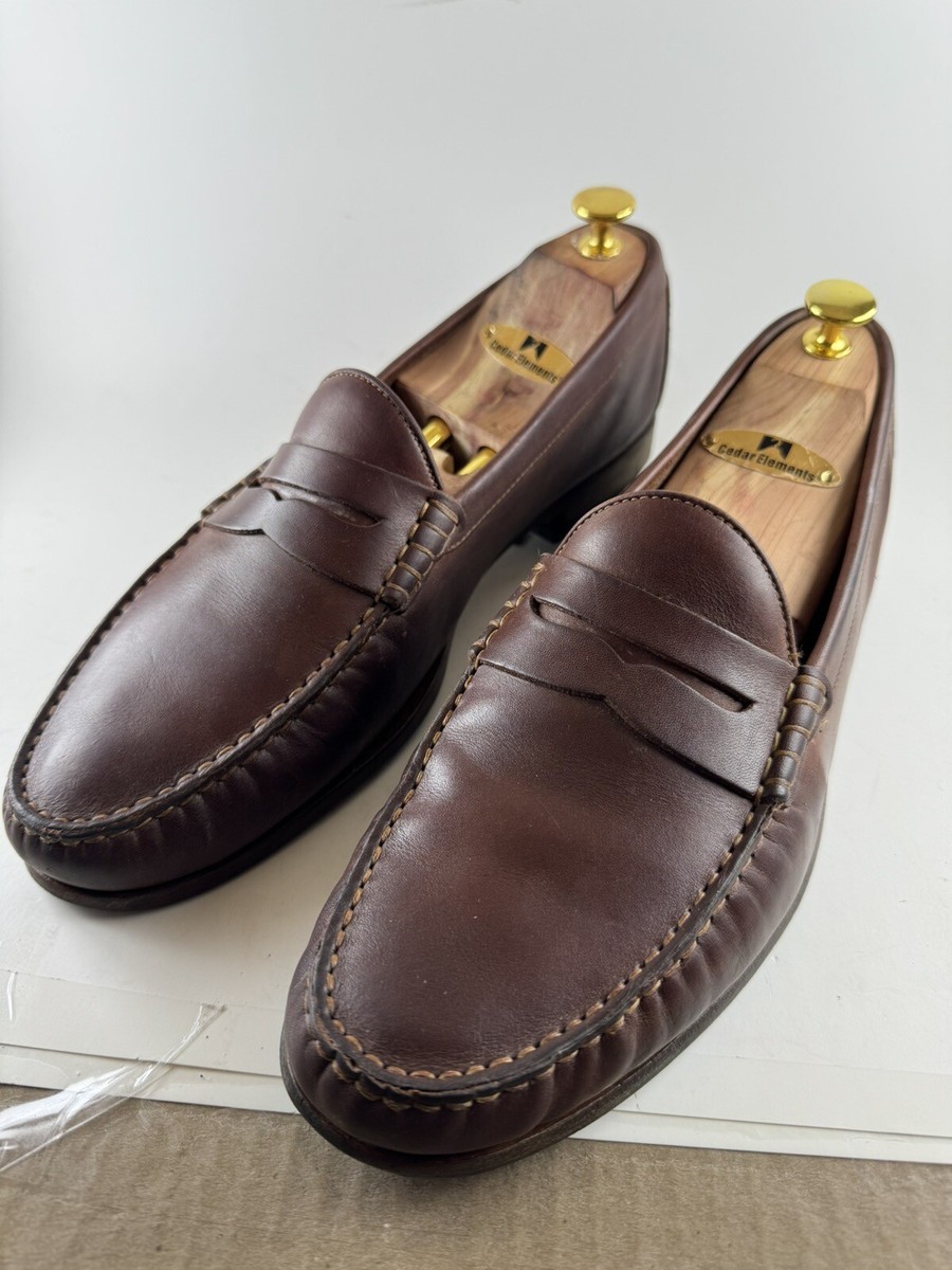 Johnston & Murphy Chestnut Brown Leather Penny Loafers Mens Sz 11M Johnston & Murphy Men main image 3