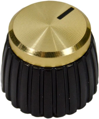 Black & Gold Cap Replacement AMP Knob 1/4'' for Marshall JCM JVM JMP DSL VS MG