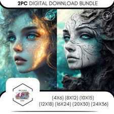 The Adorable Adoptable Cute  Girl - 2PC Digital Download Wall Art SKU40