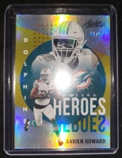 2021 Absolute Football Unsung Heroes Xavien Howard Miami Dolphins Gold /10 