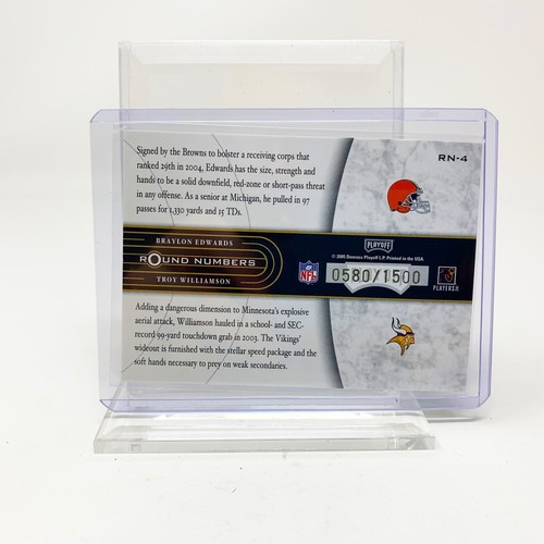 Braylon Edwards & Troy Williamson Rookie - 2005 Playoff Contenders - 580/1500 - Picture 2 of 2