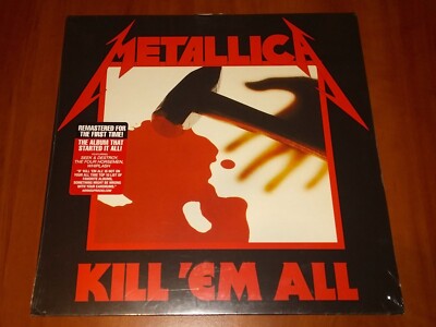 METALLICA KILL 'EM ALL LP *EU* REMASTERED VINYL 180g BLACKENED PRESS 2016 New