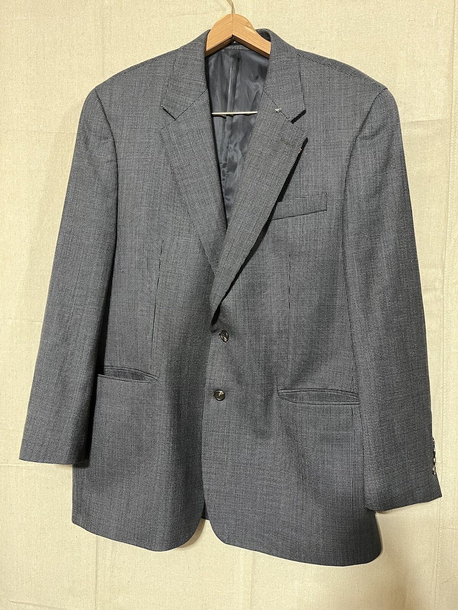 Ralph Lauren Green Label Macy's 44L Jacket Gray Blue Excellent Big