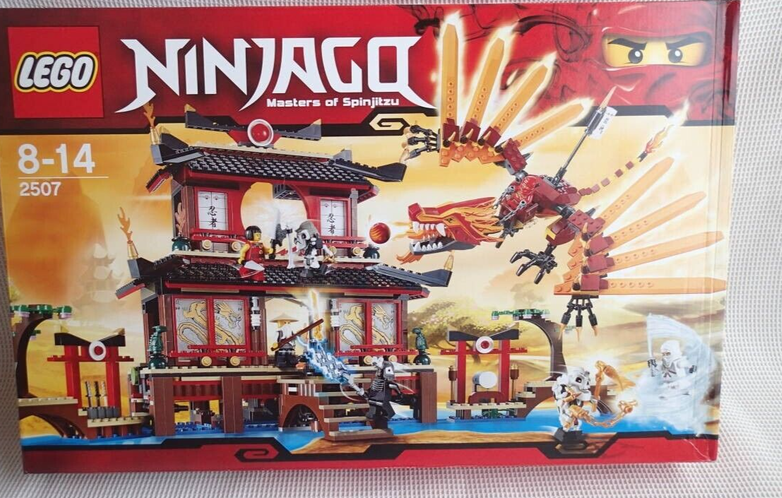 Lego 2507 Ninjago Masters of Spinjitzu Fire Temple Rare 