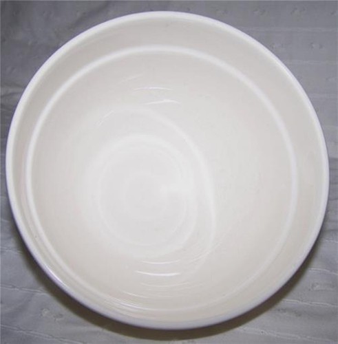 Mixing - Batter Bowl YELLOW + WHITE Stripes Ceramic Pottery 1½ Quarts - Picture 4 of 4