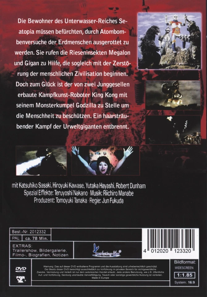 Godzilla vs. Megalon , 100% uncut , Region free DVD , new , Sci-Fi Cult Movie - Image 2 of 2